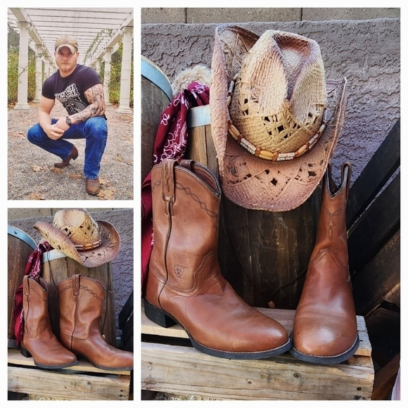 MEN'S HERITAGE 10" WESTERN BOOTS STYLE 10002284 - Picture 1 of 9